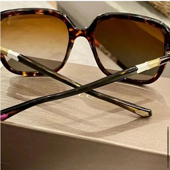 NIB AUTHENTIC BVLGARI 504/T5 - HAVANA-POLAR BROWN GRADIENT
OVERSIZED SUNNIES - Picture 8 of 13